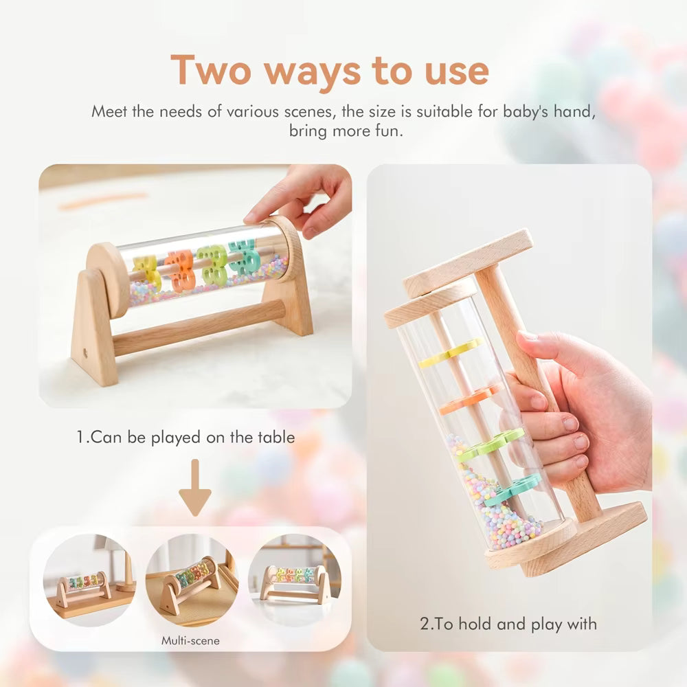 Xylo Fix Wooden Rain Stick Musical Toy